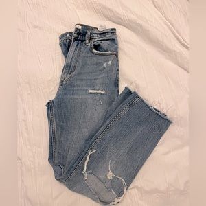 Abercrombie Ultra High Rise Ankle Straight Jeans